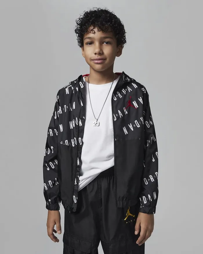 Kids Jordan Blackblack Nike Jackets