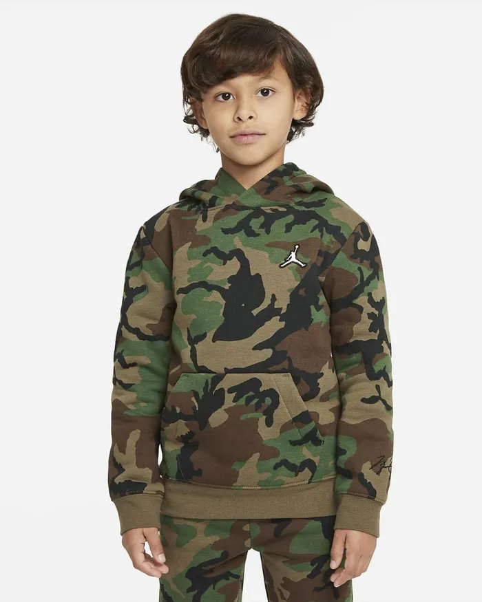 Kids Jordan Camo Green Nike Hoodies And Sweatshirts