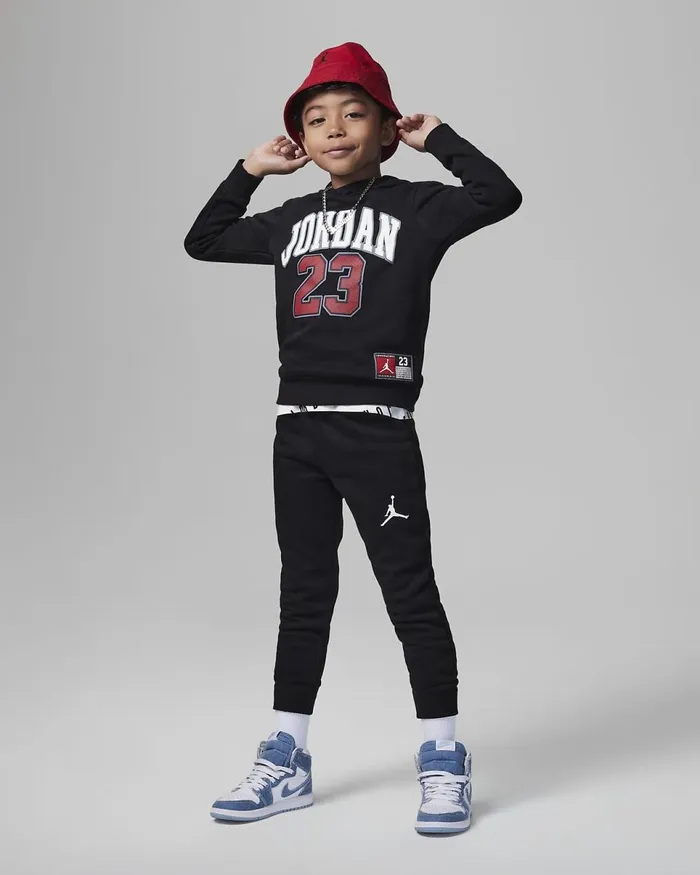 Kids Jordan Jersey Pack Sweatshirt Set Black Nike Younger Kids 3 8211 7 Years