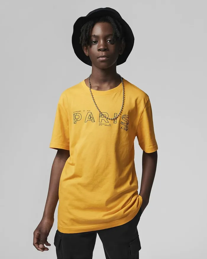 Kids Jordan Paris Sp23 Tee Taxi Nike Tops And TShirts