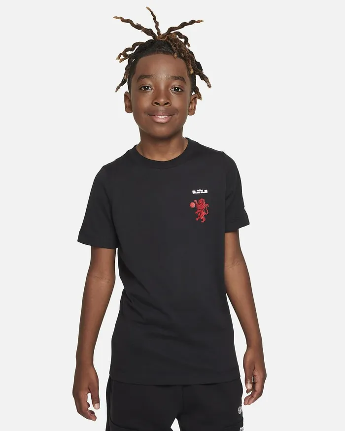 Kids Lebron Black Nike Tops And TShirts