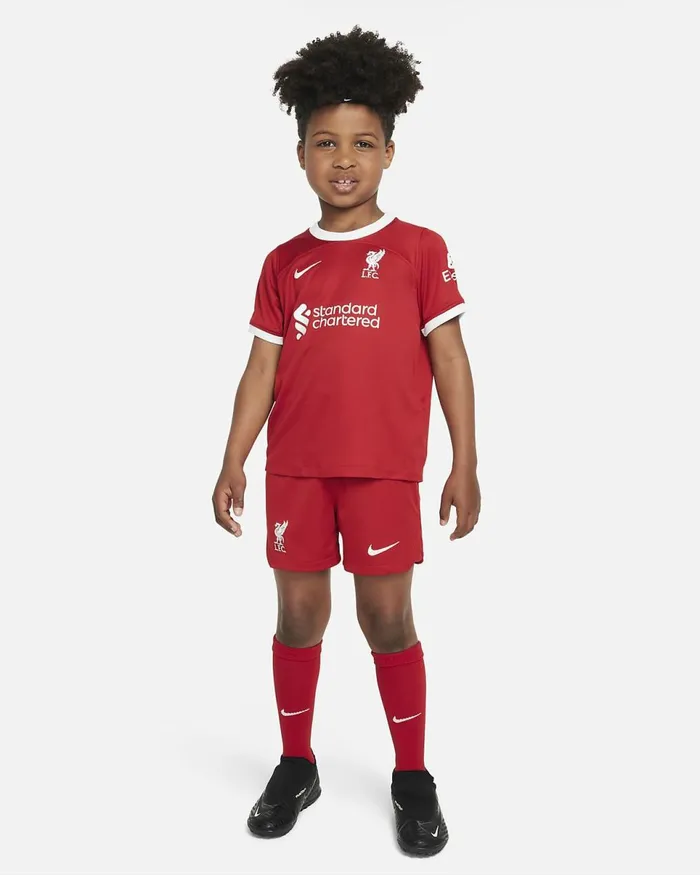 Kids Liverpool FC 202324 Home Gym Redwhite Nike Younger Kids 3 8211 7 Years
