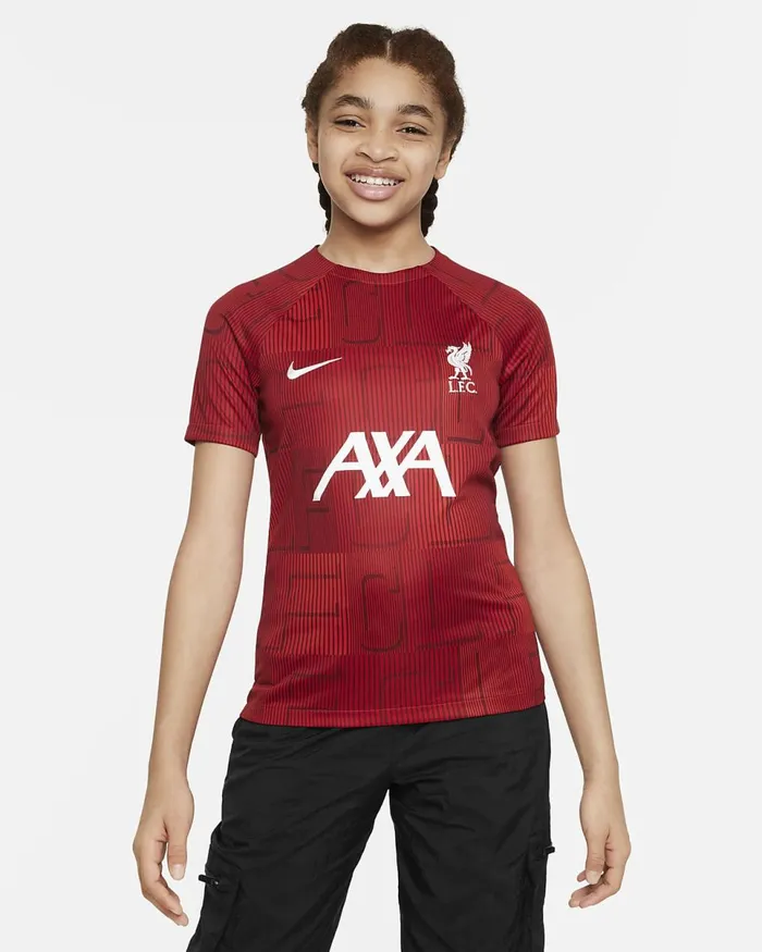 Kids Liverpool FC Academy Pro Gym Redgym Redwhite Nike Tops And TShirts