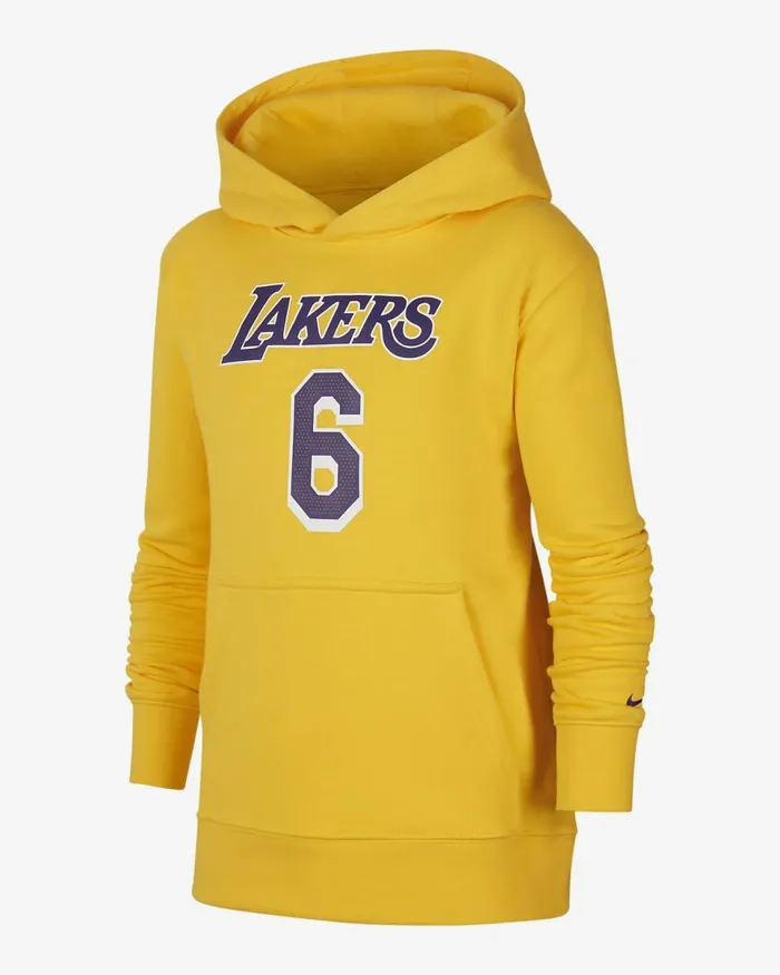 Kids Los Angeles Lakers Amarillo Nike Hoodies And Sweatshirts