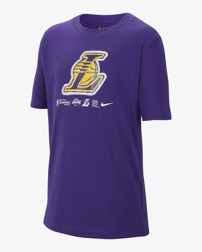 Kids Los Angeles Lakers Court Purple Nike Tops And TShirts