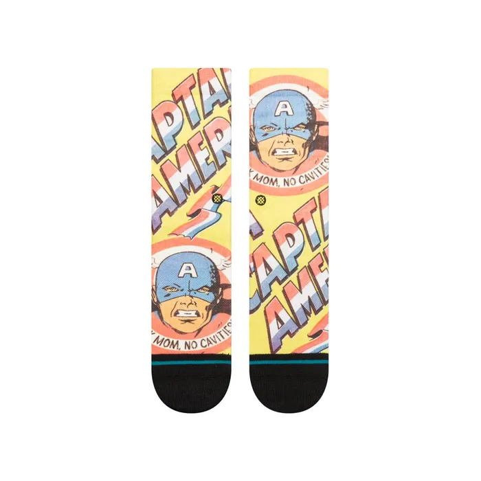 Kids Marvel X Kids Poly Crew Socks Yellow Stance Kids