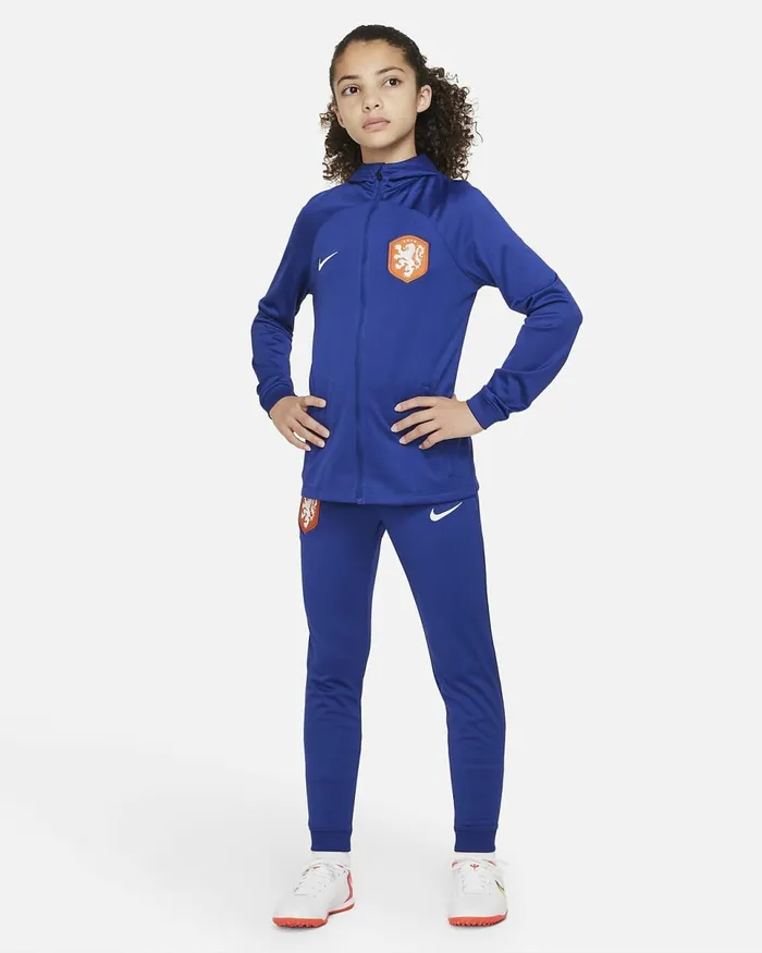Kids Netherlands Strike Deep Royal Bluewhite Nike Tracksuits