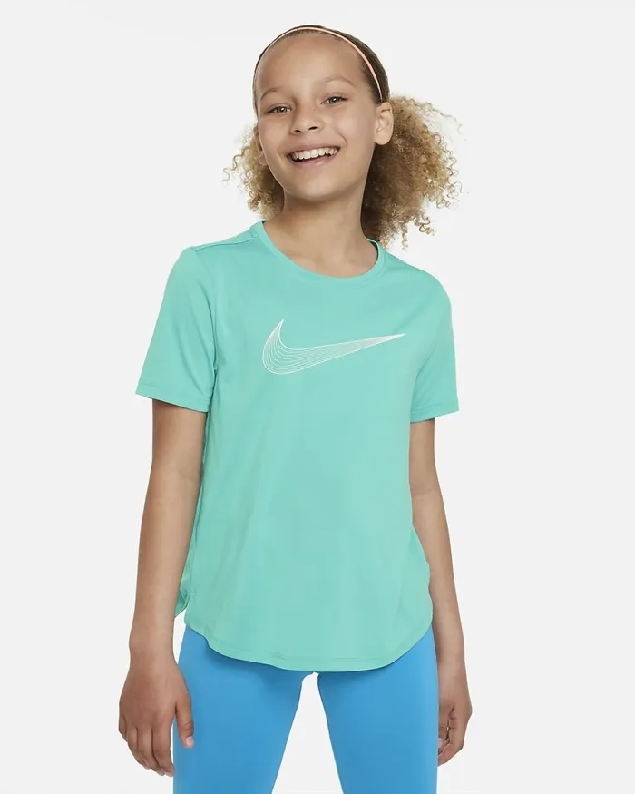 Kids One Clear Jade Iiwhite Nike Tops And TShirts