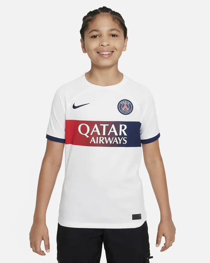 Kids Paris SaintGermain 202324 Stadium Away Whitemidnight Navymidnight Navy Nike Tops And TShirts Kids Paris SaintGermain 202324 Stadium Away Whitemidnight Navymidnight Navy Nike Tops And TShirts