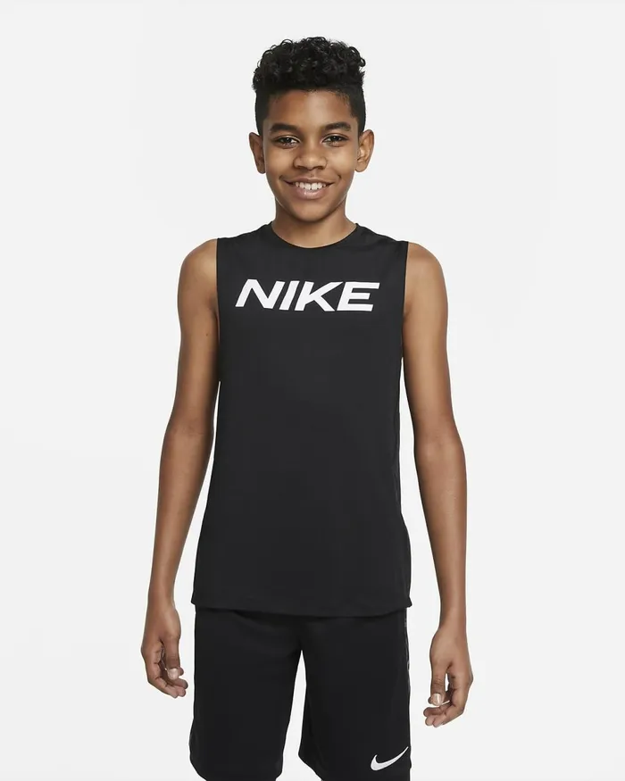 Kids Pro Blackwhite Nike Tops And TShirts