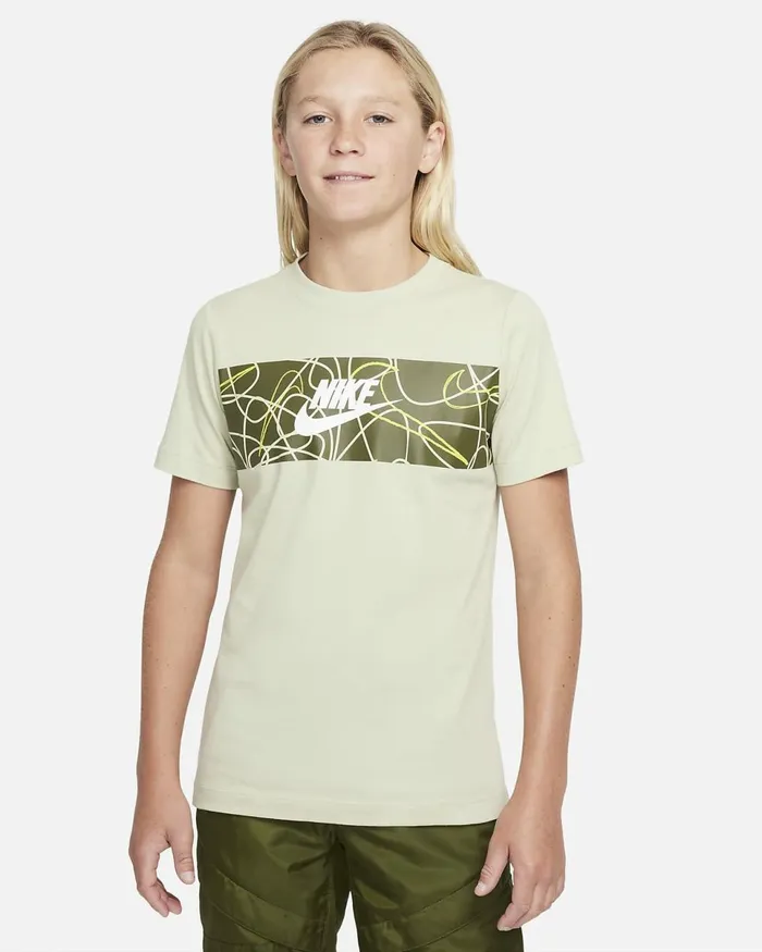 Kids Sportswear Olive Aura Nike Tops And TShirts