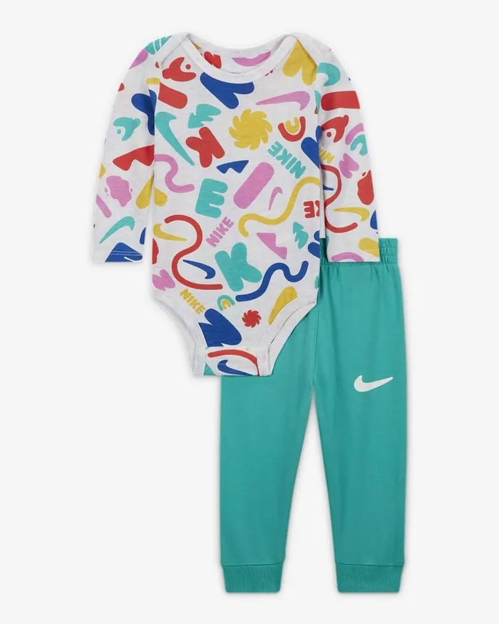 Kids Sportswear Primary Play Bodysuit And Trousers Set Clear Jade Ii Nike Baby and Toddler 03 Years Kids Sportswear Primary Play Bodysuit And Trousers Set Clear Jade Ii Nike Baby and Toddler 03 Years