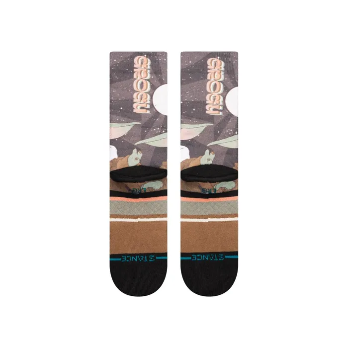 Kids Star Wars By Jaz X Kids Poly Crew Socks Grogu 8211 Splattergrey Stance Kids