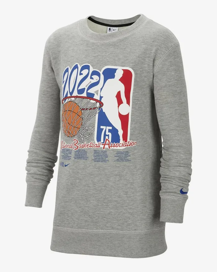 Kids Team 31 Courtside Grey Nike Hoodies And Sweatshirts