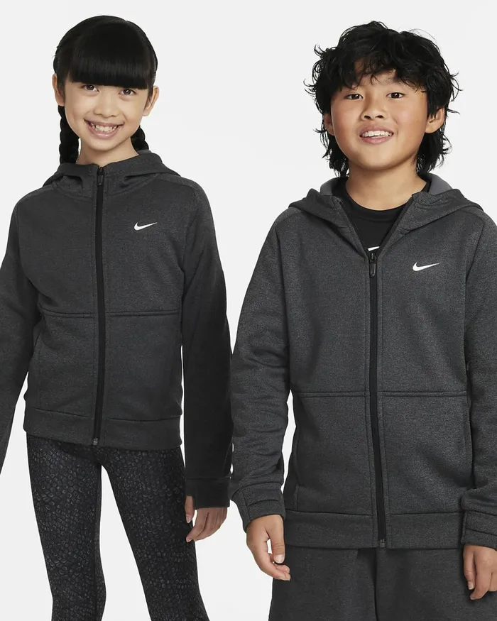 Kids ThermaFit Multi Blackanthracitewhite Nike Hoodies And Sweatshirts