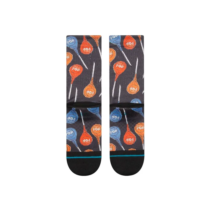 Kids Tootsie X Tootsie Pop Kids Poly Crew Socks Black Stance Kids