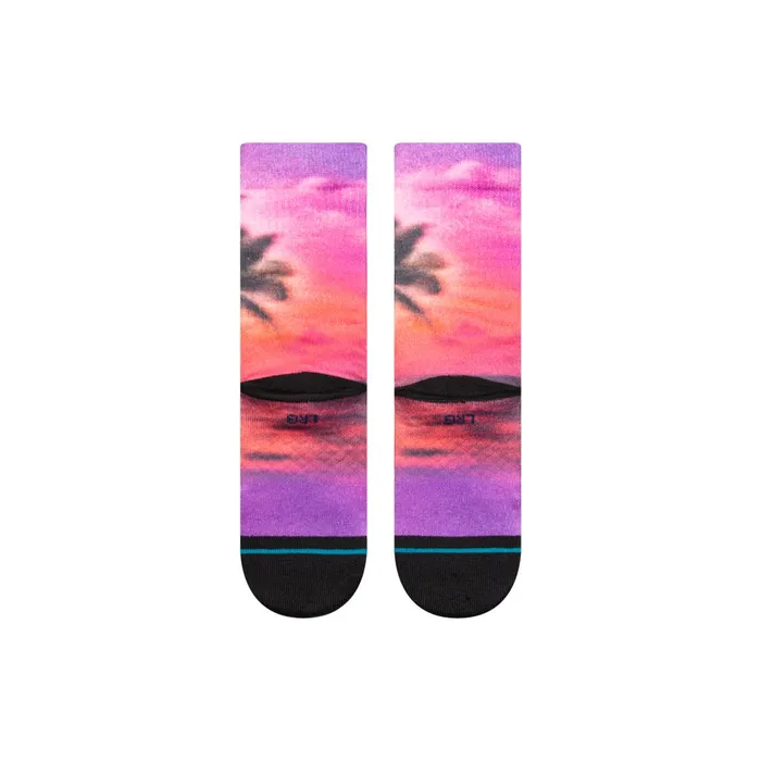 Kids Vacay Mode Kids Poly Crew Socks Floral Stance Kids