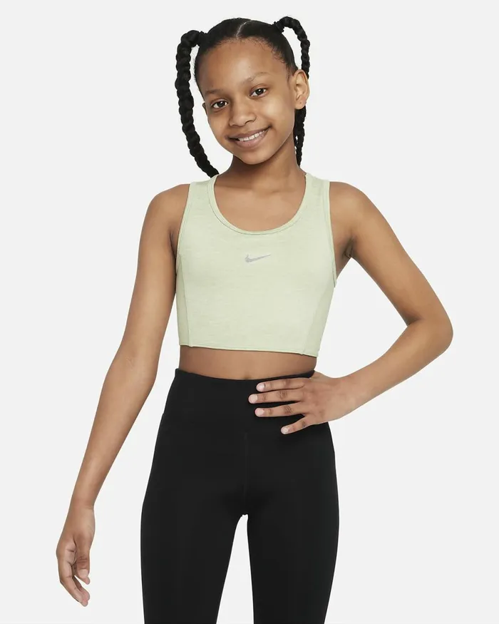 Kids Yoga Honeydewheatherparticle Grey Nike Tops And TShirts