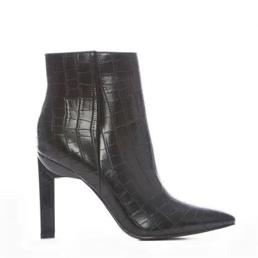 Kinella Black Patent Mocc Croc Women Moda In Pelle Ankle Boots Kinella Black Patent Mocc Croc Women Moda In Pelle Ankle Boots