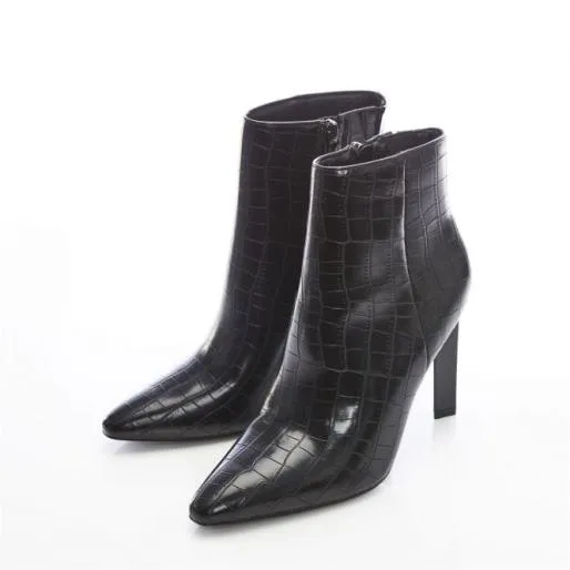 Kinella Black Patent Mocc Croc Women Moda In Pelle Ankle Boots Kinella Black Patent Mocc Croc Women Moda In Pelle Ankle Boots