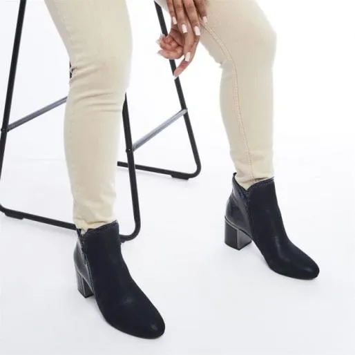 Kourtney Navy Protauras Women Moda In Pelle Ankle Boots Kourtney Navy Protauras Women Moda In Pelle Ankle Boots