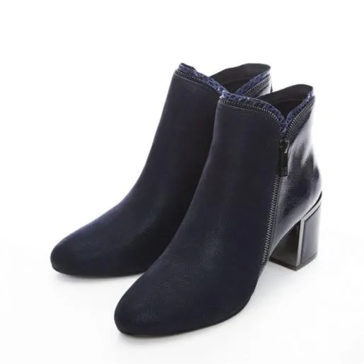 Kourtney Navy Protauras Women Moda In Pelle Ankle Boots Kourtney Navy Protauras Women Moda In Pelle Ankle Boots