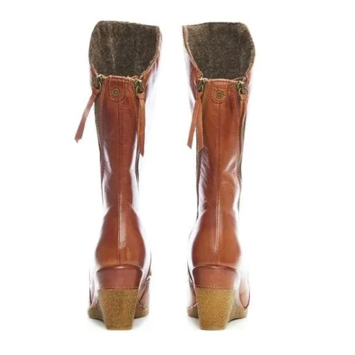 Lamilla Tan Leather Women Moda In Pelle Leather Boots Lamilla Tan Leather Women Moda In Pelle Leather Boots