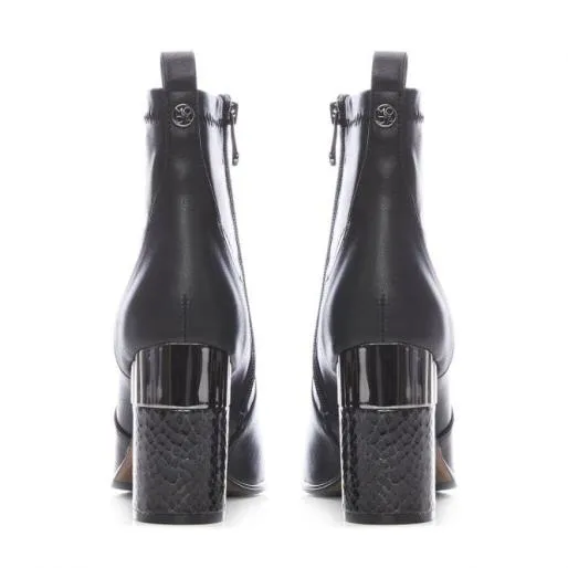 Lorita Black Porvair Women Moda In Pelle Ankle Boots Lorita Black Porvair Women Moda In Pelle Ankle Boots