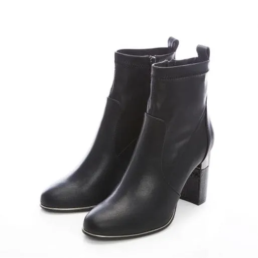 Lorita Black Porvair Women Moda In Pelle Ankle Boots Lorita Black Porvair Women Moda In Pelle Ankle Boots