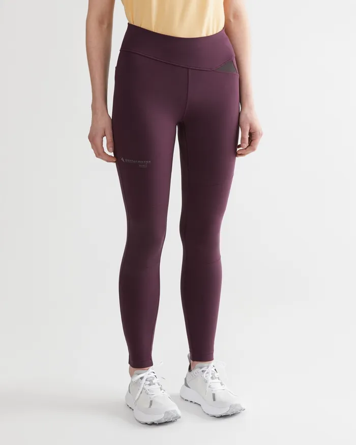 Mne Compression Tights Amaranth Red Women Klttermusen Pants