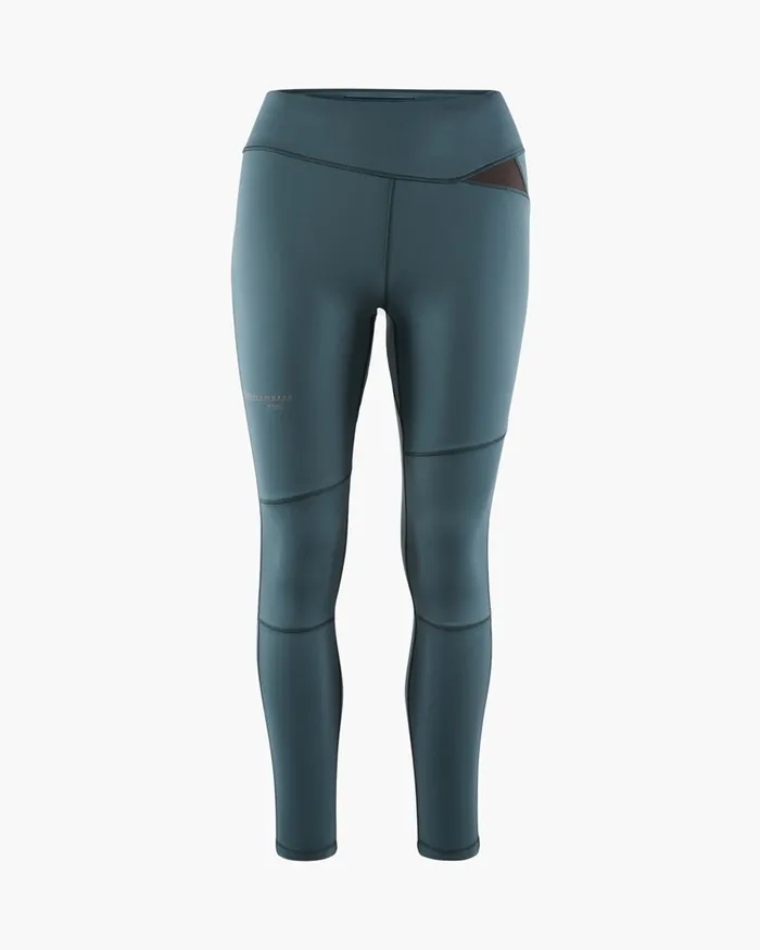 Mne Compression Tights Dark Deep Sea Women Klttermusen Pants