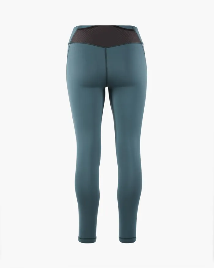 Mne Compression Tights Dark Deep Sea Women Klttermusen Pants