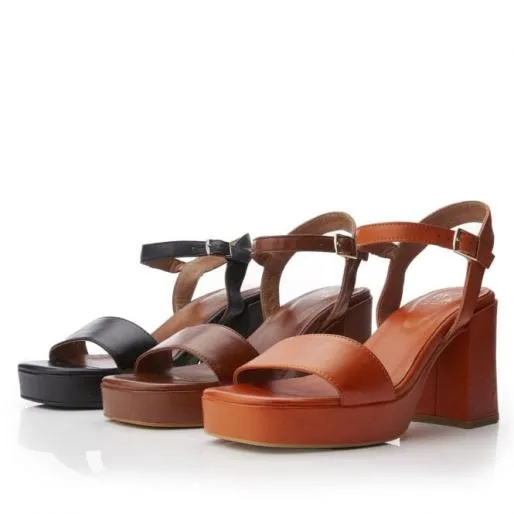 Marciana Black Leather Women Moda In Pelle Heeled Sandals Marciana Black Leather Women Moda In Pelle Heeled Sandals