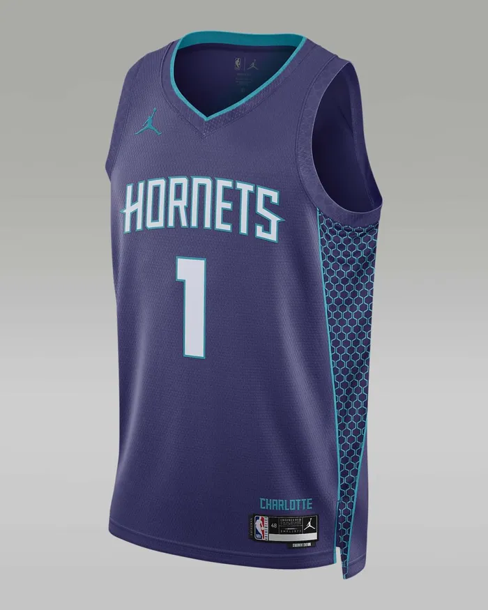Men Charlotte Hornets Statement Edition New Orchid Nike Kits And Jerseys