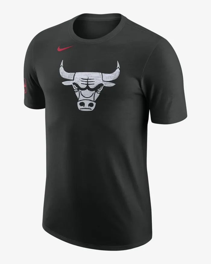 Men Chicago Bulls City Edition Black Nike Tops And TShirts
