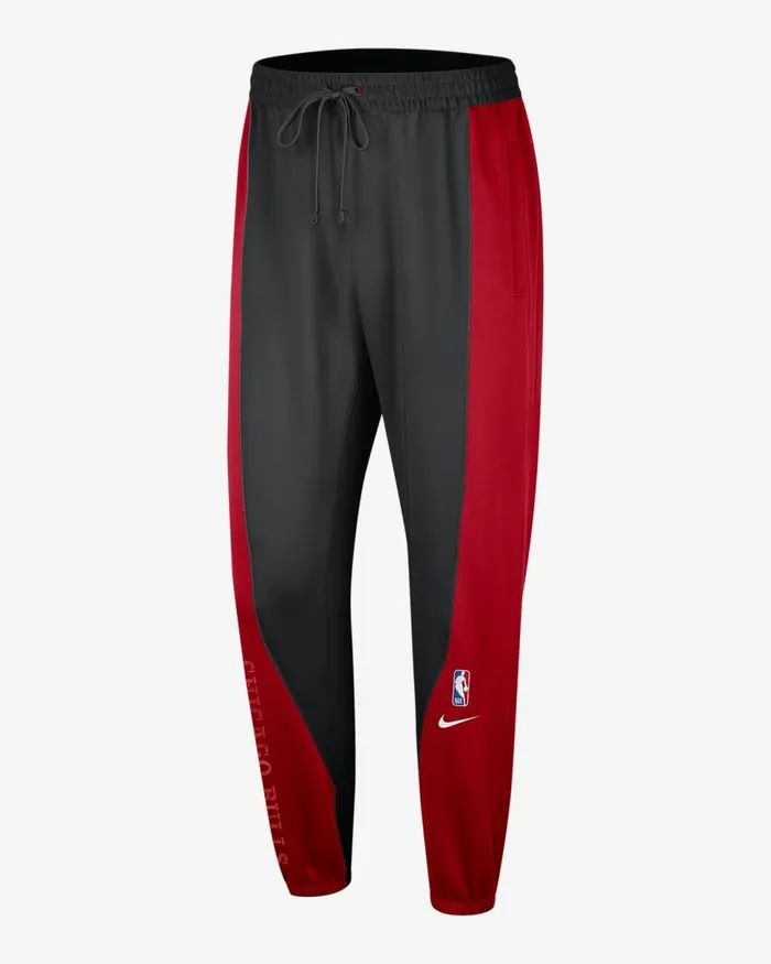 Men Chicago Bulls Showtime University Redblack Nike Trousers And Tights