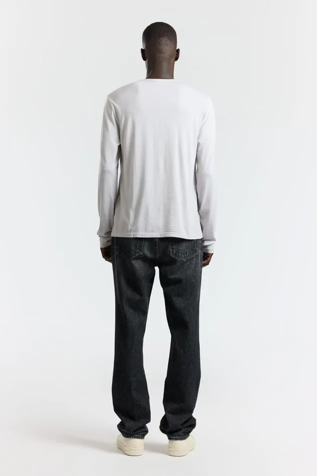 Men Classic Crew Long Sleeve Shirt Vintage White Stone COTTON CITIZEN Shirts