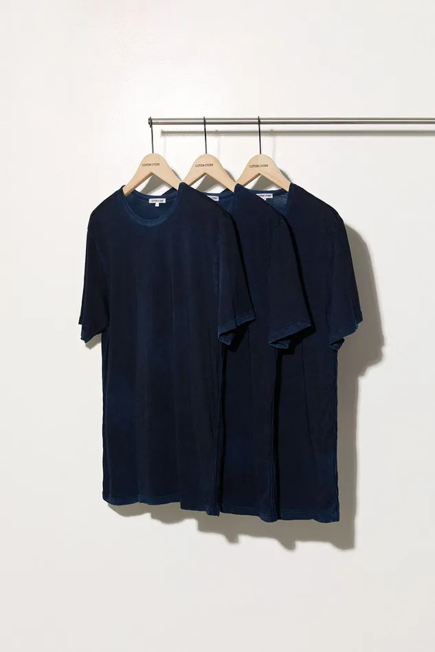Men Classic Crewneck Tee 3Pack Vintage Navy COTTON CITIZEN 3Packs