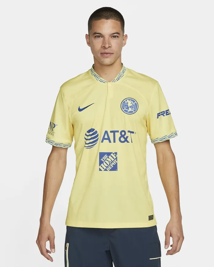 Men Club Amrica 202223 Stadium Home Lemon Chiffonmedium Blue Nike Kits And Jerseys Men Club Amrica 202223 Stadium Home Lemon Chiffonmedium Blue Nike Kits And Jerseys