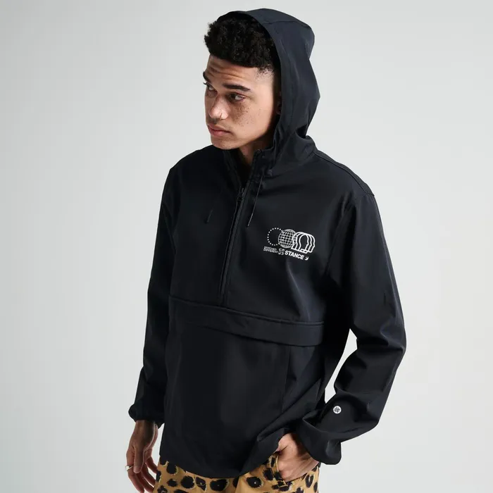 Men Complex Anorak With FreshTek Black Stance Jackets