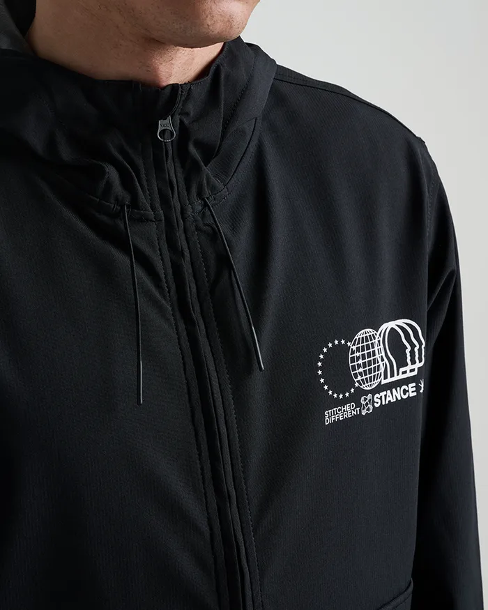 Men Complex Anorak With FreshTek Black Stance Jackets