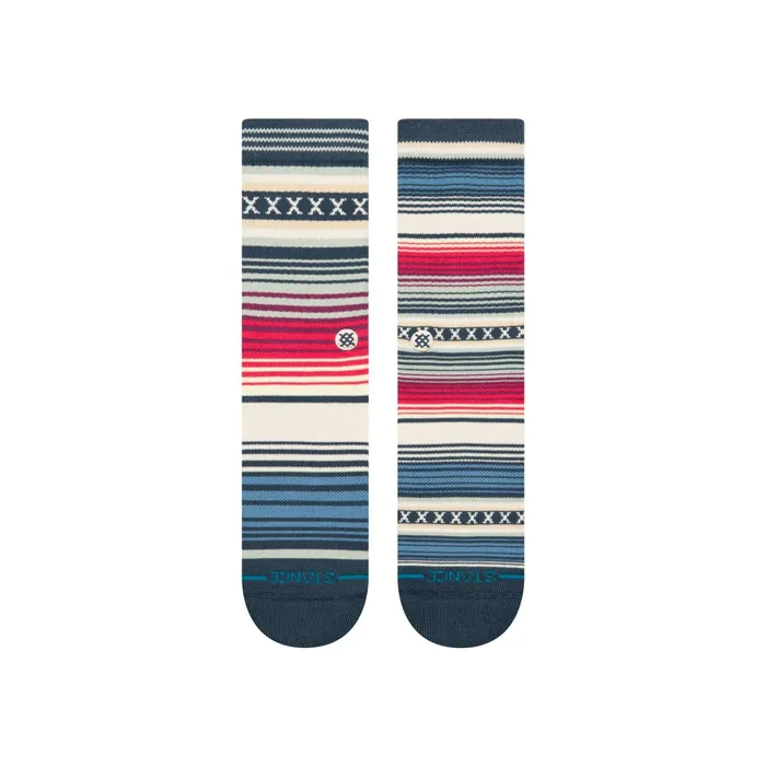 Men Curren Crew Socks Navy Stance Crew