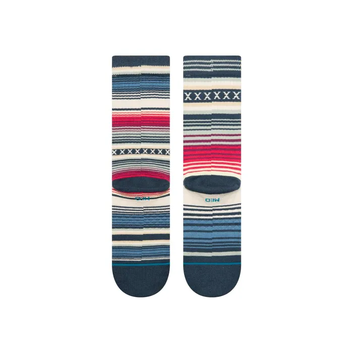 Men Curren Crew Socks Navy Stance Crew