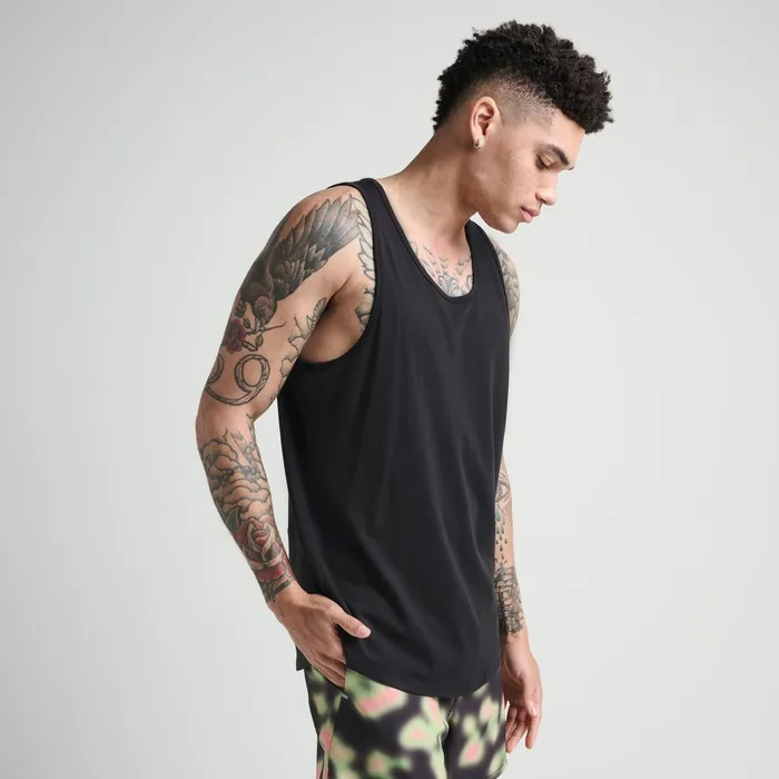 Men Fragment Performance Tank Top With FreshTek Black Stance TShirts