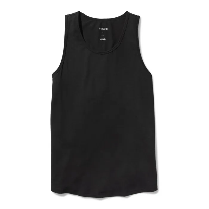 Men Fragment Performance Tank Top With FreshTek Black Stance TShirts