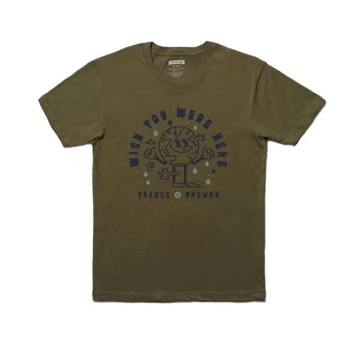 Men Galaxy TShirt Military Green Stance TShirts