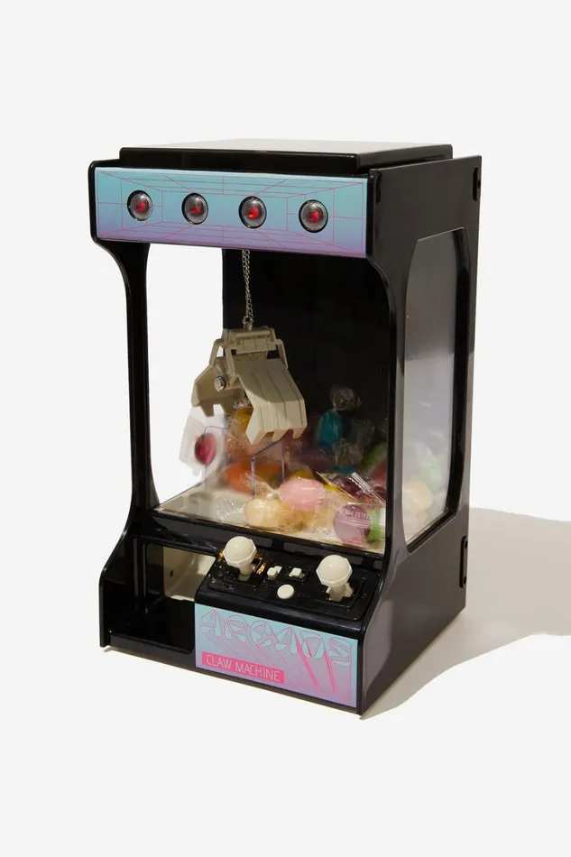 Men Gifting Cotton On Arcade Claw Machine 30 Black Pink Blue
