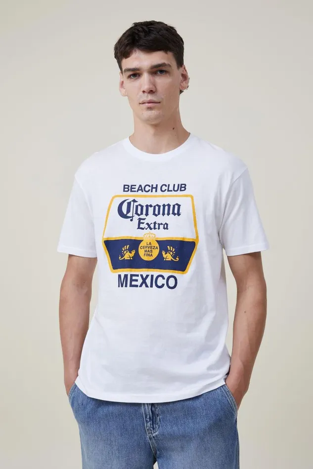 Men Graphic TShirts Cotton On Corona Premium Loose Fit TShirt Lcn Cor Whitecoronabeach Club Men Graphic TShirts Cotton On Corona Premium Loose Fit TShirt Lcn Cor Whitecoronabeach Club