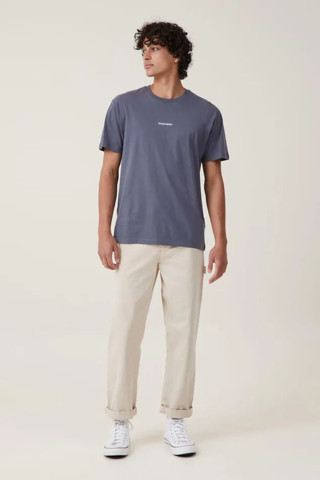 Men Graphic TShirts Cotton On Easy TShirt Dusty Denimdreamstate