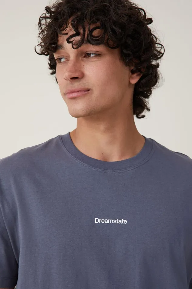 Men Graphic TShirts Cotton On Easy TShirt Dusty Denimdreamstate